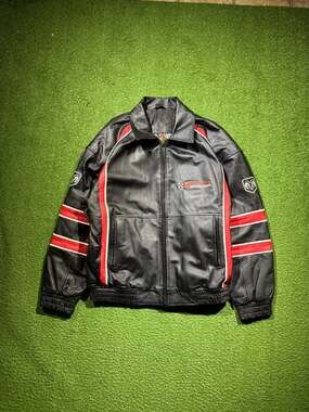 Essex Dodge Motorsports Genuine Leather Racing Jacket Size M